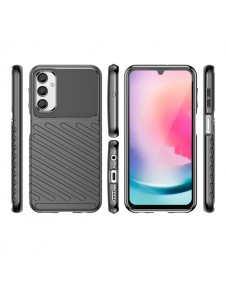 Thunder Case case for Samsung Galaxy A24 4G silicone armor case black