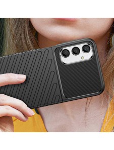 Thunder Case case for Samsung Galaxy A24 4G silicone armor case black