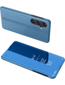 Clear View Case cover for Samsung Galaxy A24 4G flip cover blue