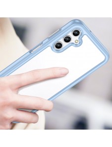 Outer Space Case for Samsung Galaxy A34 5G cover with a flexible frame blue