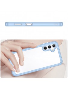 Outer Space Case for Samsung Galaxy A34 5G cover with a flexible frame blue