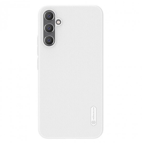 Hard case for Samsung Galaxy A34 5G + Nillkin Super Frosted Shield phone stand - White