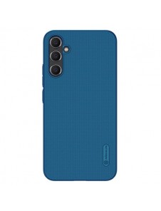 Hard case for Samsung Galaxy A34 5G + Nillkin Super Frosted Shield phone stand - blue