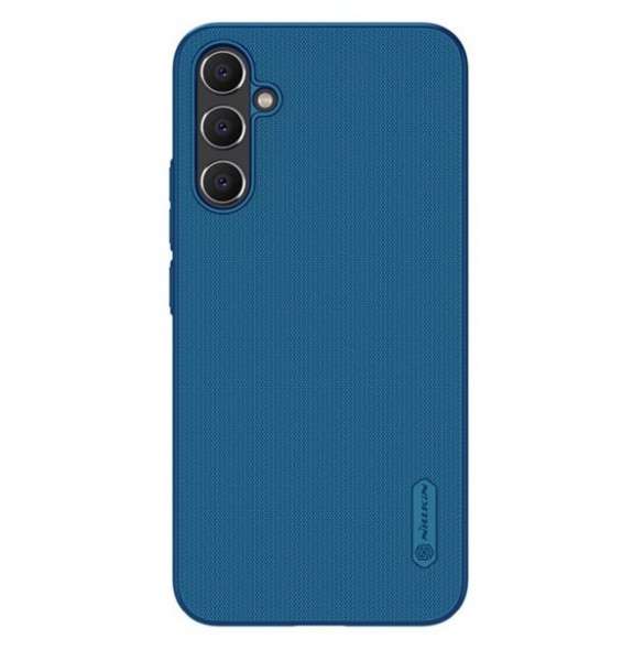 Hard case for Samsung Galaxy A34 5G + Nillkin Super Frosted Shield phone stand - blue