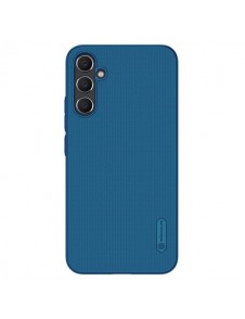 Hard case for Samsung Galaxy A34 5G + Nillkin Super Frosted Shield phone stand - blue