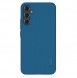 Hard case for Samsung Galaxy A34 5G + Nillkin Super Frosted Shield phone stand - blue