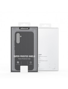Hard case for Samsung Galaxy A34 5G + Nillkin Super Frosted Shield phone stand - blue