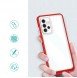 Clear 3in1 case for Samsung Galaxy A14 silicone cover with frame red