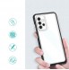 Clear 3in1 case for Samsung Galaxy A14 silicone cover with frame black