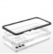Clear 3in1 case for Samsung Galaxy A14 silicone cover with frame black