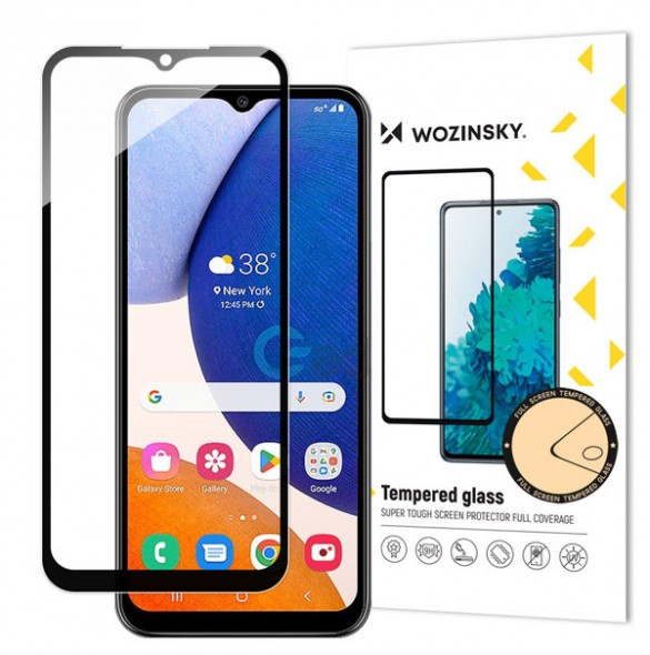 Wozinsky Full Glue Tempered Glass Samsung Galaxy A14 5G / A14 9H Full Screen Tempered Glass With Black Frame