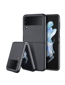 Dux Ducis Fino case is made of nylon material for Samsung Galaxy Z Flip4 black
