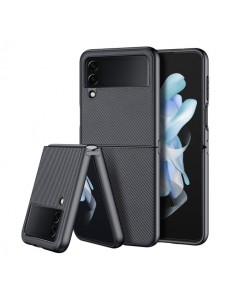 Dux Ducis Fino case is made of nylon material for Samsung Galaxy Z Flip4 black