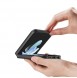 Dux Ducis Fino case is made of nylon material for Samsung Galaxy Z Flip4 blue