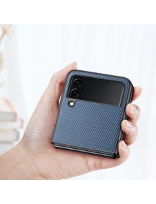 Dux Ducis Fino case is made of nylon material for Samsung Galaxy Z Flip4 blue