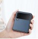 Dux Ducis Fino case is made of nylon material for Samsung Galaxy Z Flip4 blue