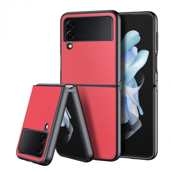 Dux Ducis Fino pouch cover made of nylon material for Samsung Galaxy Z Flip4 red