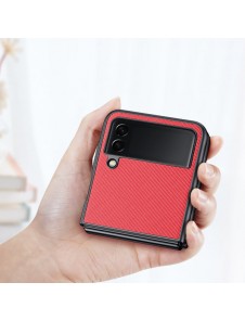 Dux Ducis Fino pouch cover made of nylon material for Samsung Galaxy Z Flip4 red