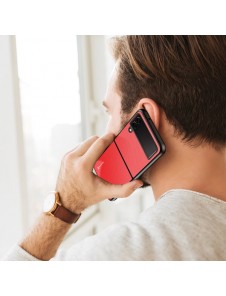 Dux Ducis Fino pouch cover made of nylon material for Samsung Galaxy Z Flip4 red