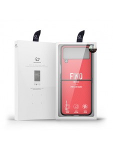 Dux Ducis Fino pouch cover made of nylon material for Samsung Galaxy Z Flip4 red