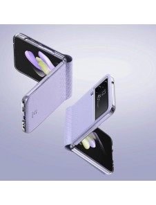 Dux Ducis Bril case for Samsung Galaxy Z Flip4 with flip wallet back cover purple