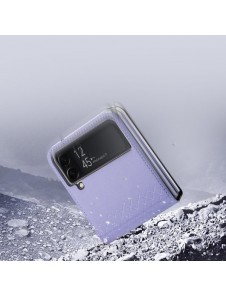 Dux Ducis Bril case for Samsung Galaxy Z Flip4 with flip wallet back cover purple