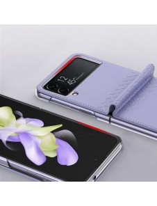 Dux Ducis Bril case for Samsung Galaxy Z Flip4 with flip wallet back cover purple