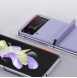 Dux Ducis Bril case for Samsung Galaxy Z Flip4 with flip wallet back cover purple