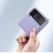Dux Ducis Bril case for Samsung Galaxy Z Flip4 with flip wallet back cover purple