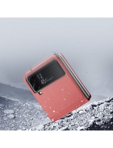 Dux Ducis Bril case for Samsung Galaxy Z Flip4 with flip wallet back cover pink