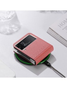 Dux Ducis Bril case for Samsung Galaxy Z Flip4 with flip wallet back cover pink