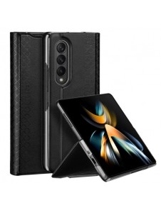 Dux Ducis Bril case for Samsung Galaxy Z Fold4 with a flip wallet stand black