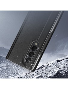 Dux Ducis Bril case for Samsung Galaxy Z Fold4 with a flip wallet stand black