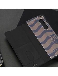 Dux Ducis Bril case for Samsung Galaxy Z Fold4 with a flip wallet stand black