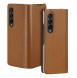 Dux Ducis Bril case for Samsung Galaxy Z Fold4 with a flip wallet stand brown
