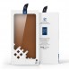 Dux Ducis Bril case for Samsung Galaxy Z Fold4 with a flip wallet stand brown