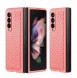 Dux Ducis Venice Leather Case for Samsung Galaxy Z Fold 3 Genuine Leather Cover Red