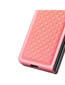 Dux Ducis Venice Leather Case for Samsung Galaxy Z Fold 3 Genuine Leather Cover Red