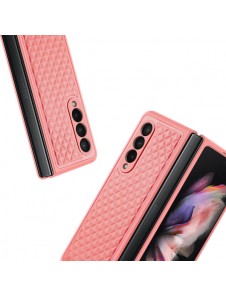 Dux Ducis Venice Leather Case for Samsung Galaxy Z Fold 3 Genuine Leather Cover Red
