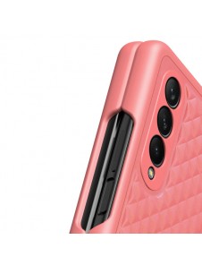 Dux Ducis Venice Leather Case for Samsung Galaxy Z Fold 3 Genuine Leather Cover Red