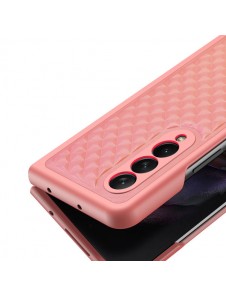 Dux Ducis Venice Leather Case for Samsung Galaxy Z Fold 3 Genuine Leather Cover Red