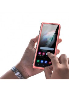 Dux Ducis Venice Leather Case for Samsung Galaxy Z Fold 3 Genuine Leather Cover Red