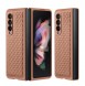 Dux Ducis Venice Leather Case for Samsung Galaxy Z Fold 3 Genuine Leather Cover Brown