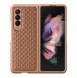Dux Ducis Venice Leather Case for Samsung Galaxy Z Fold 3 Genuine Leather Cover Brown