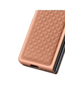 Dux Ducis Venice Leather Case for Samsung Galaxy Z Fold 3 Genuine Leather Cover Brown