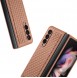 Dux Ducis Venice Leather Case for Samsung Galaxy Z Fold 3 Genuine Leather Cover Brown