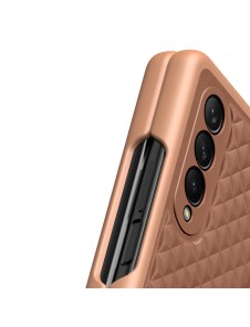 Dux Ducis Venice Leather Case for Samsung Galaxy Z Fold 3 Genuine Leather Cover Brown