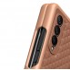 Dux Ducis Venice Leather Case for Samsung Galaxy Z Fold 3 Genuine Leather Cover Brown