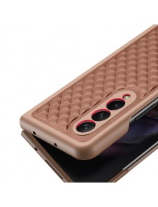 Dux Ducis Venice Leather Case for Samsung Galaxy Z Fold 3 Genuine Leather Cover Brown