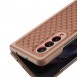 Dux Ducis Venice Leather Case for Samsung Galaxy Z Fold 3 Genuine Leather Cover Brown